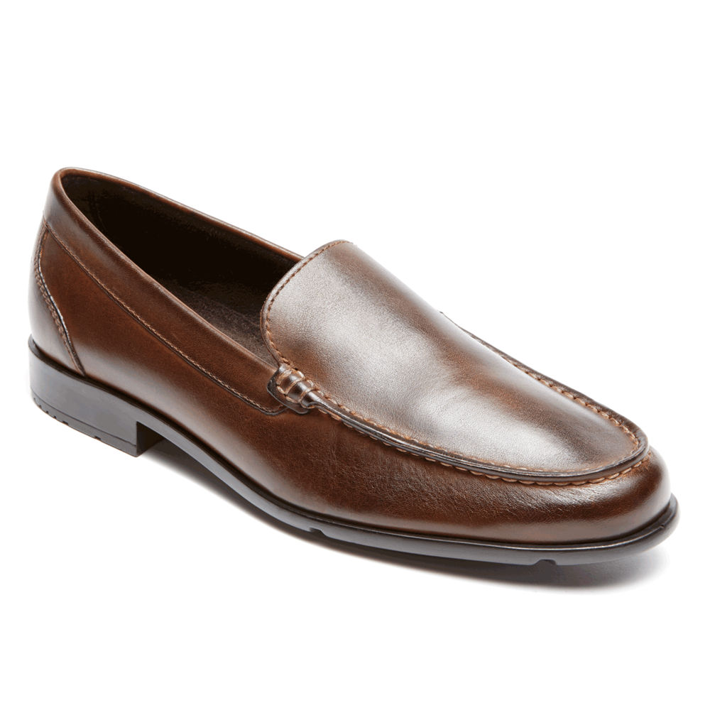 Rockport Loafers For Mens Dark Brown - Classic Venetian - IY9640271